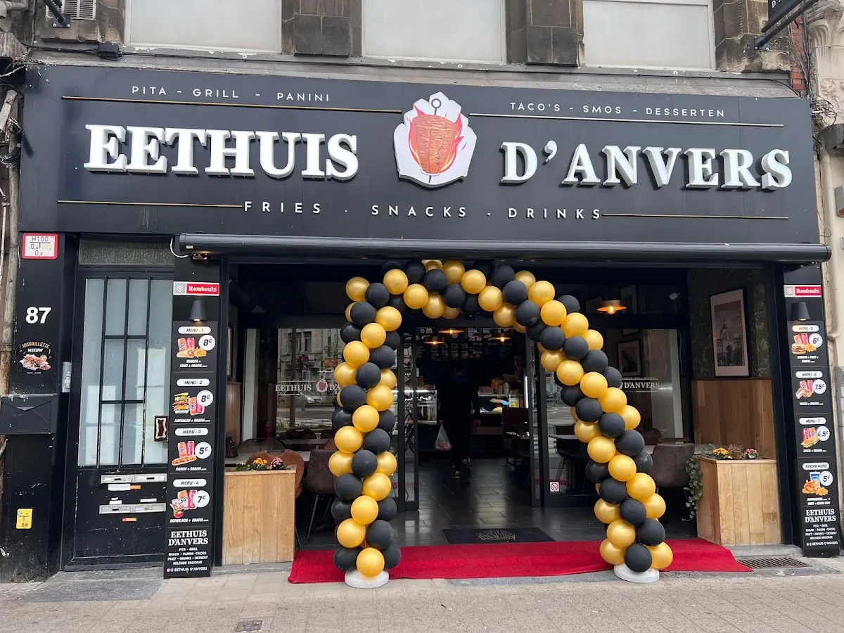 Eethuis d'Anvers frituur snack döner kebap Hanburger 🍟🍔🌯🌭🥗💯, Anvers